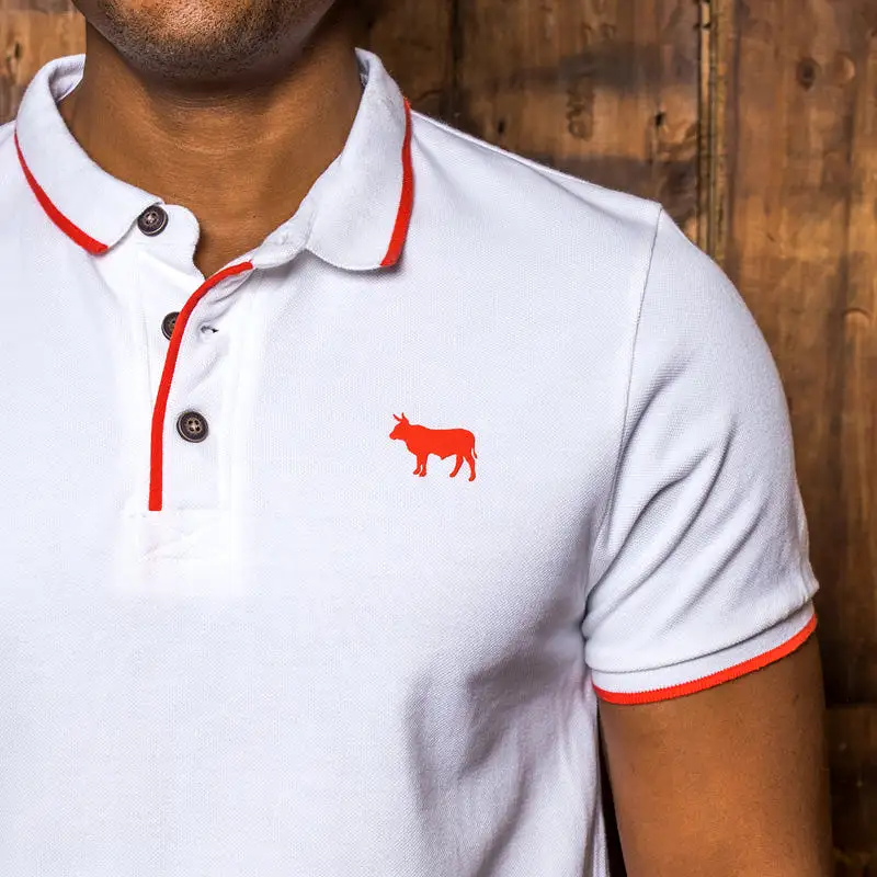 Kingsley Luxe Tipped PK Polo Pelican