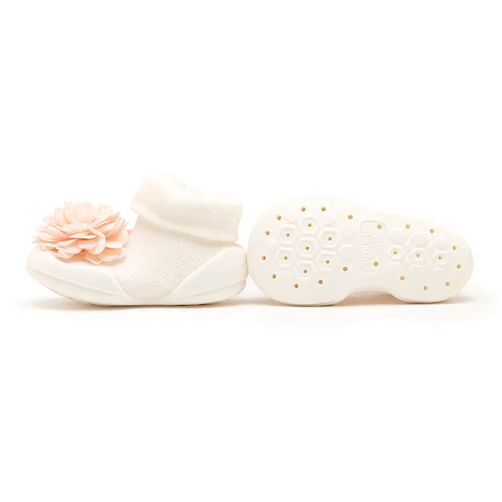 Komuello Baby Shoes - Corsage White