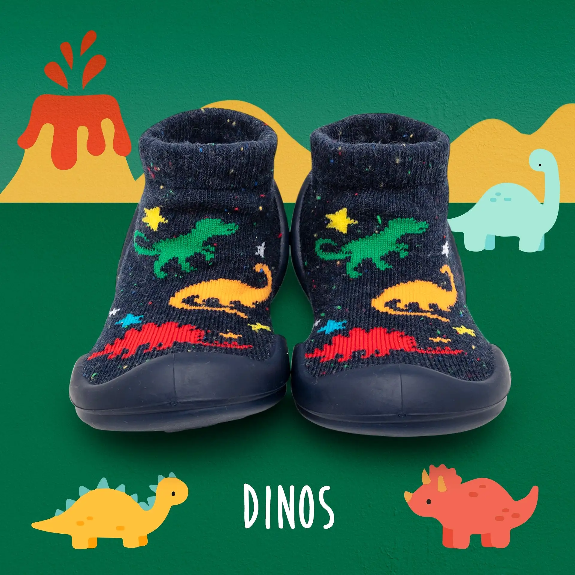 Komuello Baby Shoes - Dinos