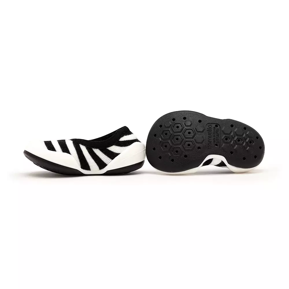 Komuello Baby Shoes - Flat - Black Stripe