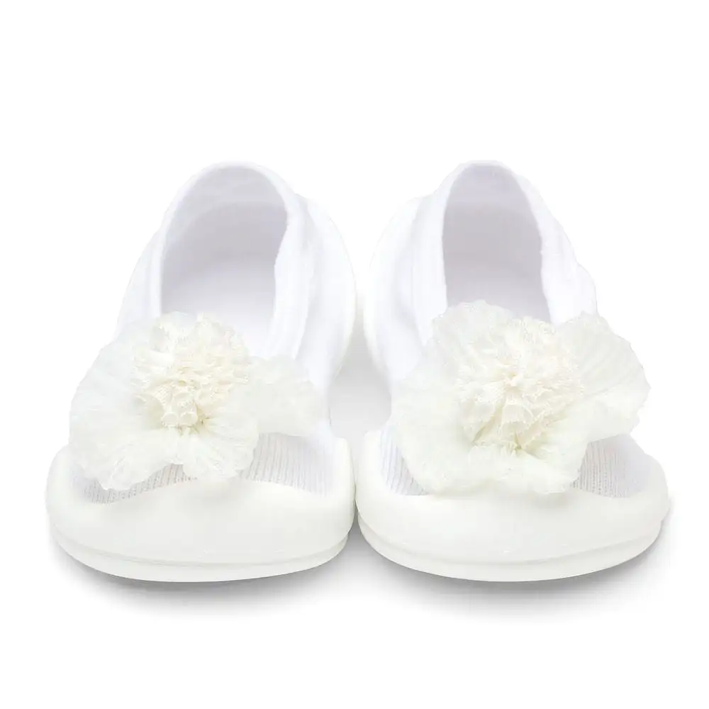 Komuello Baby Shoes - Flat - Pompom Flower