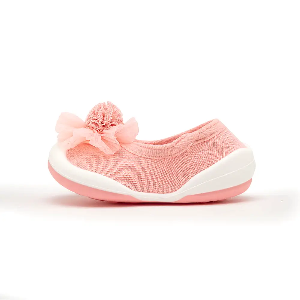 Komuello Baby Shoes - Flat - Pompom Flower