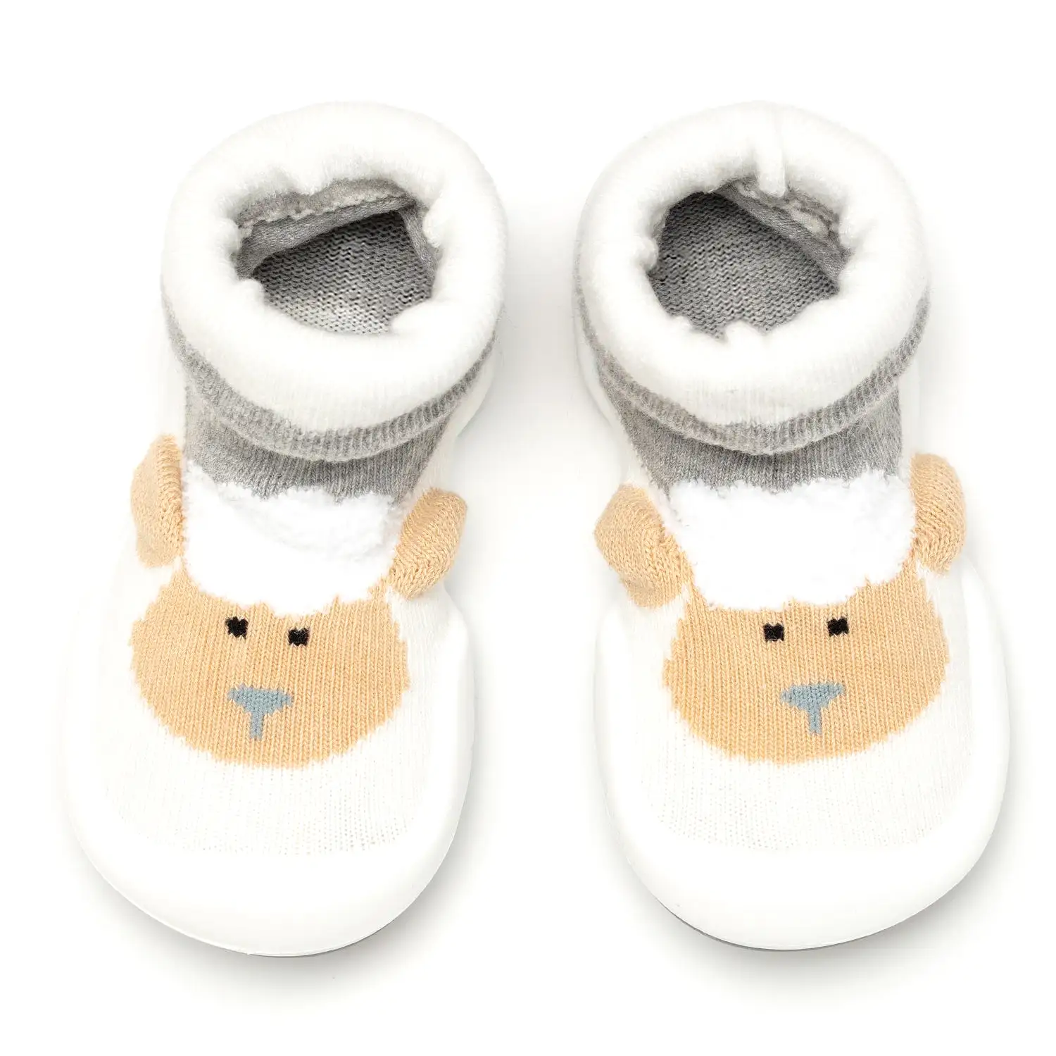 Komuello Baby Shoes - Little Lamb - Heather Grey