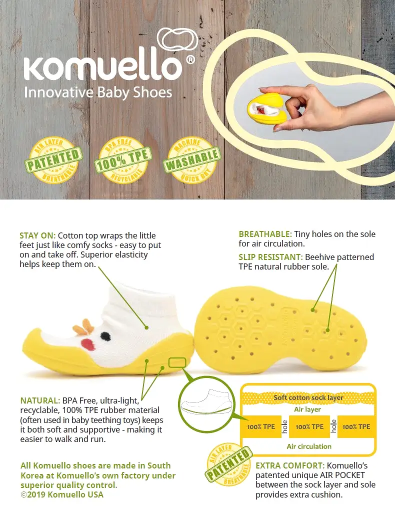 Komuello Baby Shoes - Pineapple