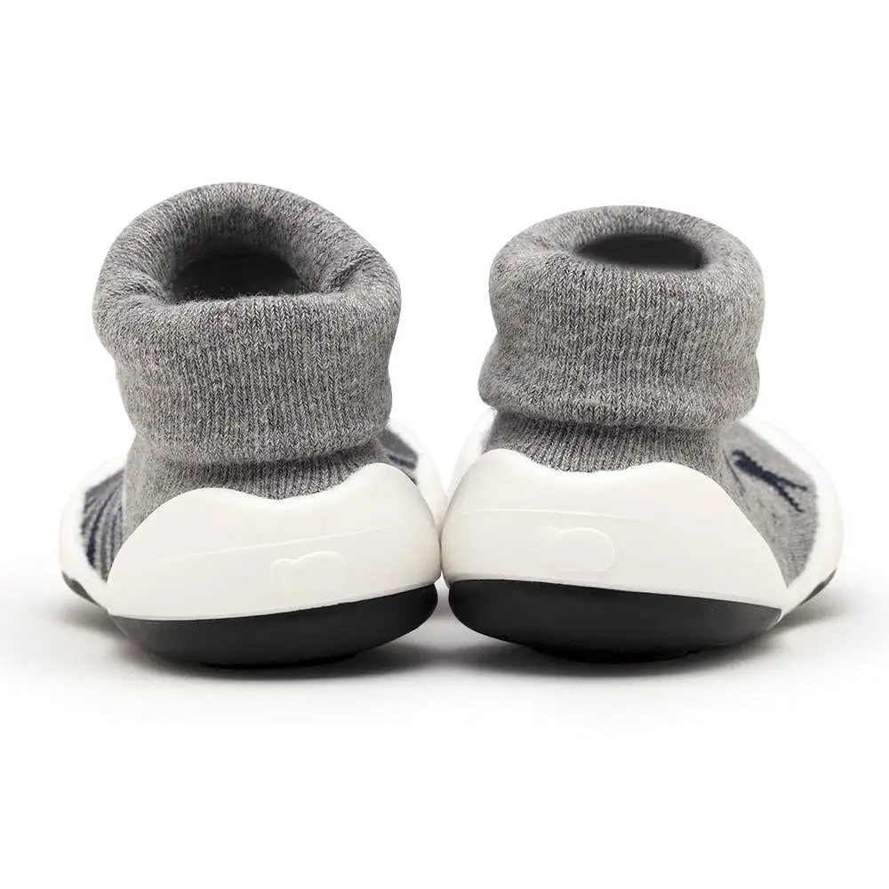 Komuello Baby Shoes - Stars & Stripes - Grey