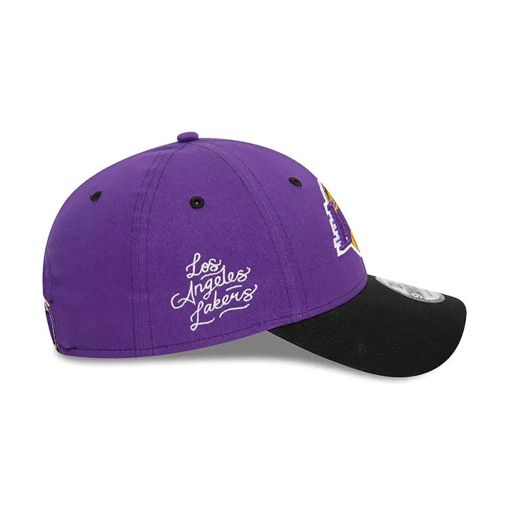 La Lakers Nba Side Patch Purple 9Forty Adjustable Cap