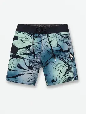 Little Boys Marble Stripe Mod Trunks