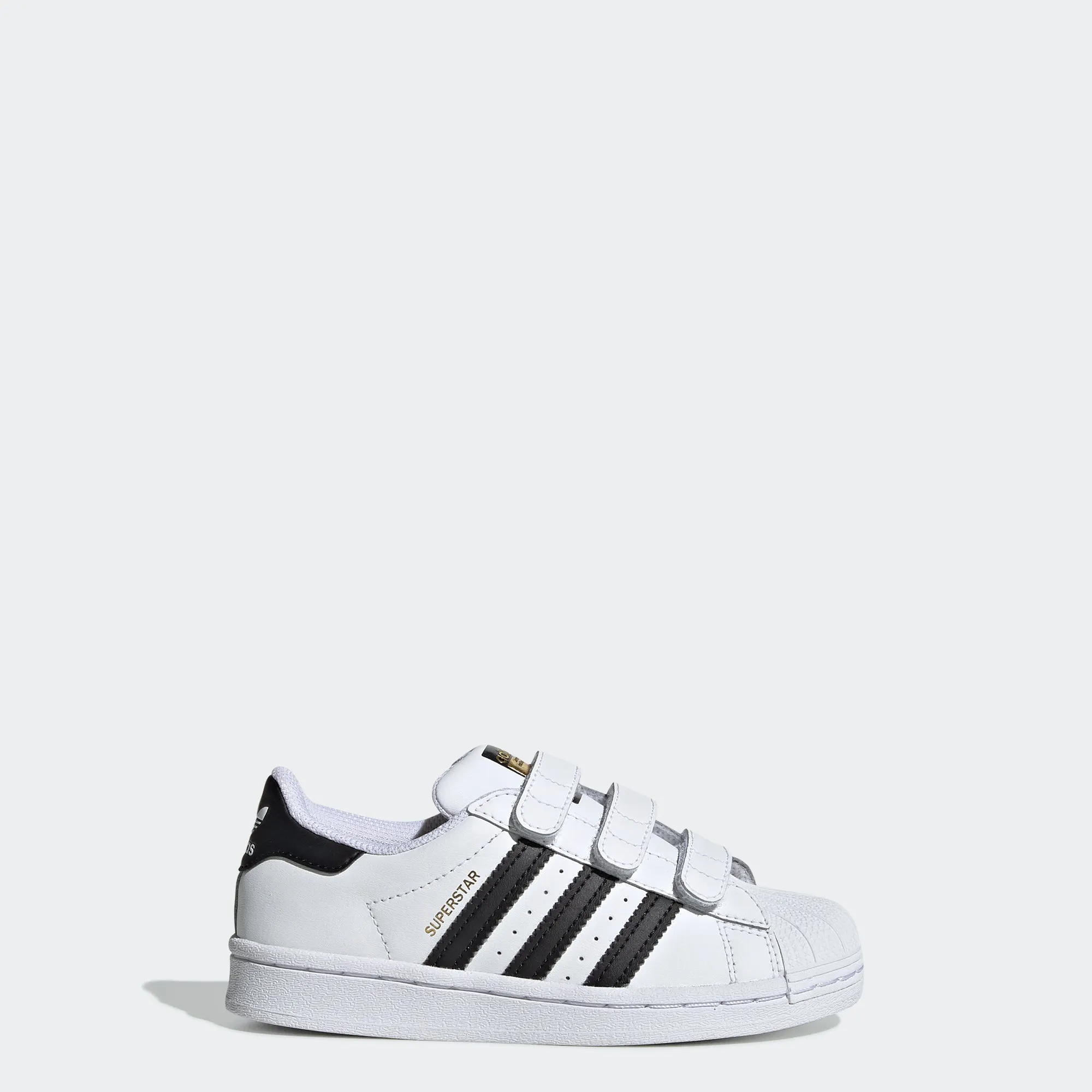 Little Kids adidas Originals Superstar Velcro Shoes White