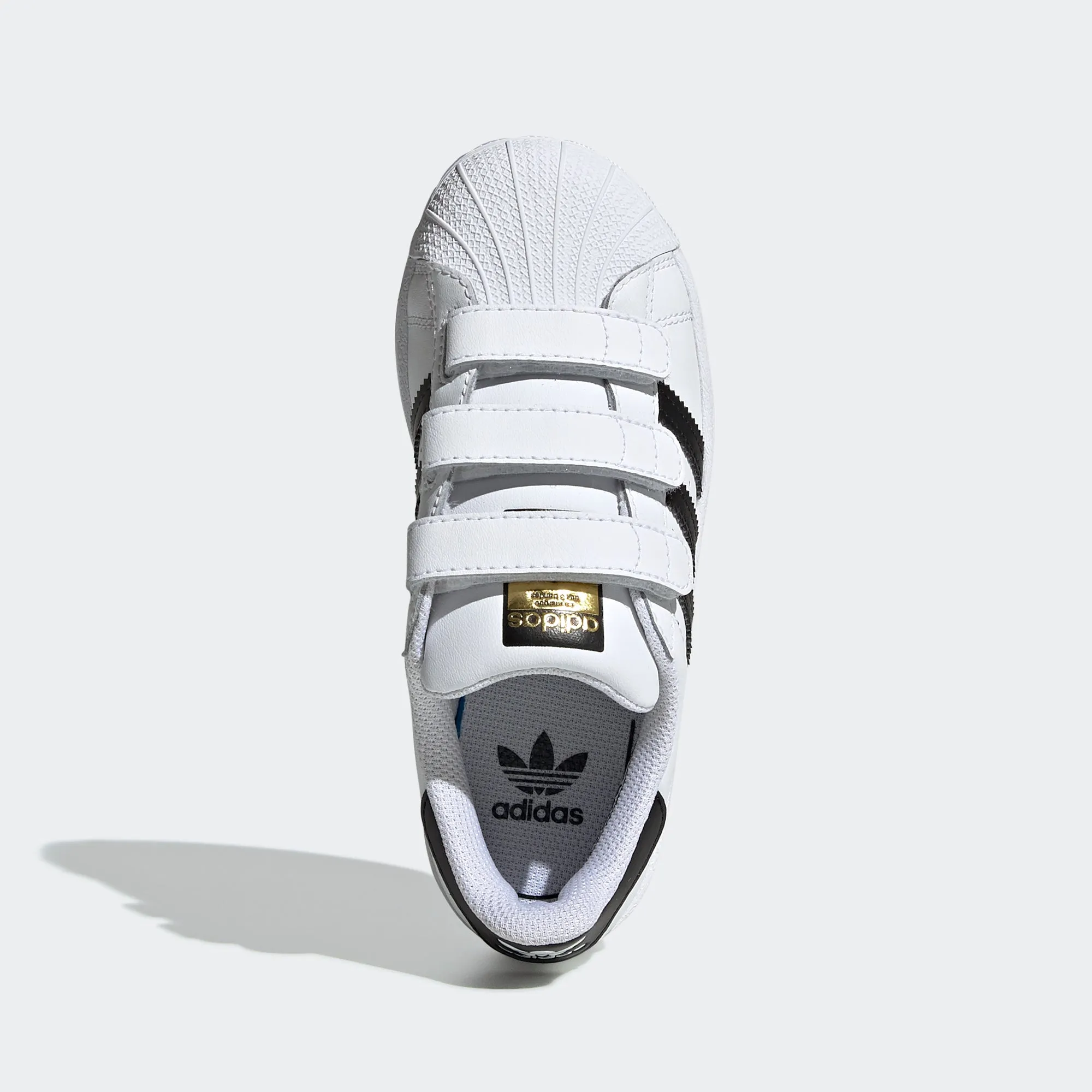 Little Kids adidas Originals Superstar Velcro Shoes White