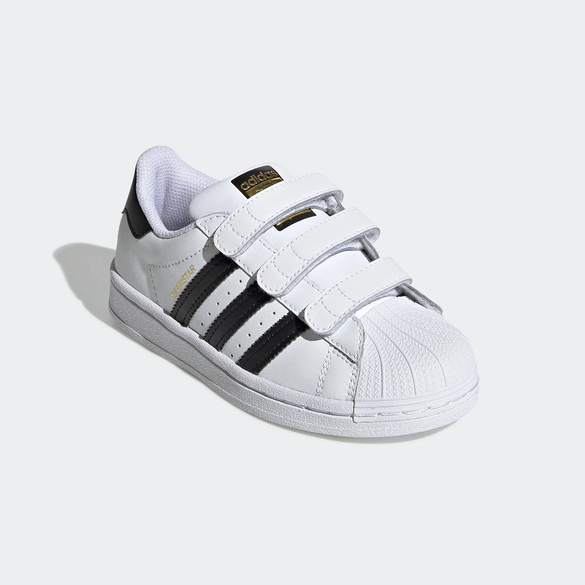 Little Kids adidas Originals Superstar Velcro Shoes White