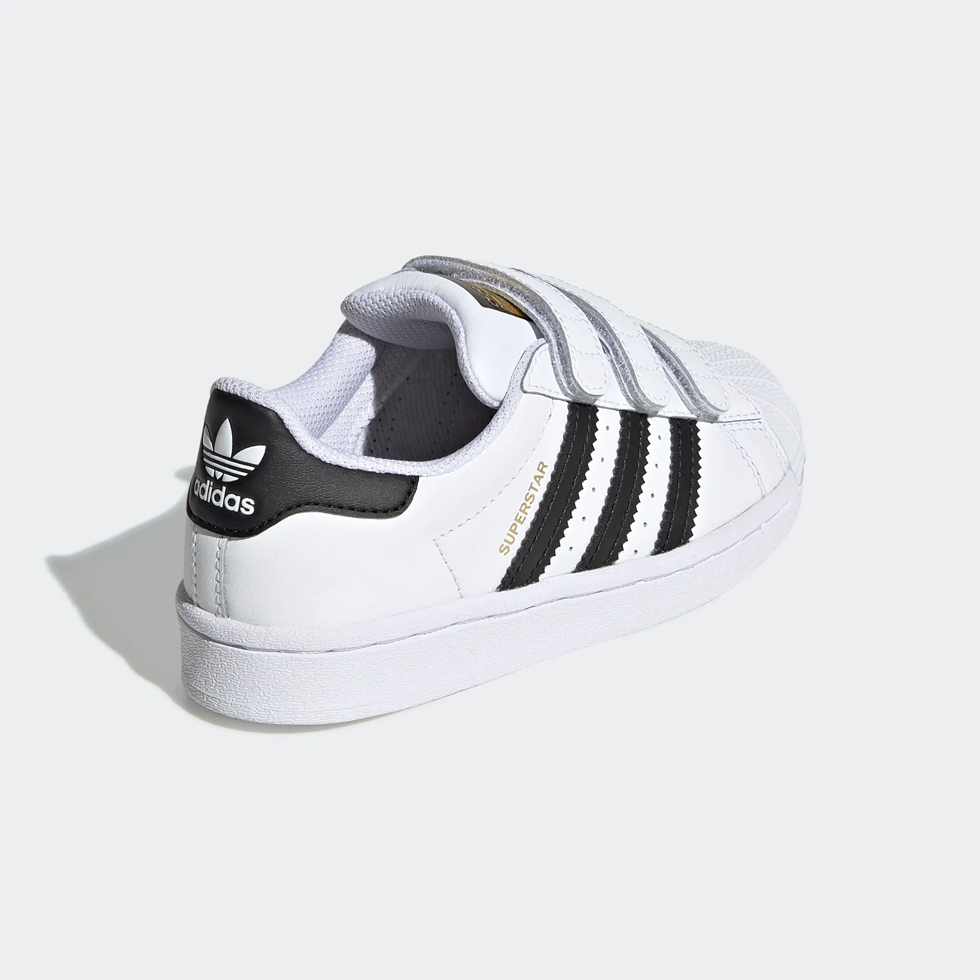 Little Kids adidas Originals Superstar Velcro Shoes White