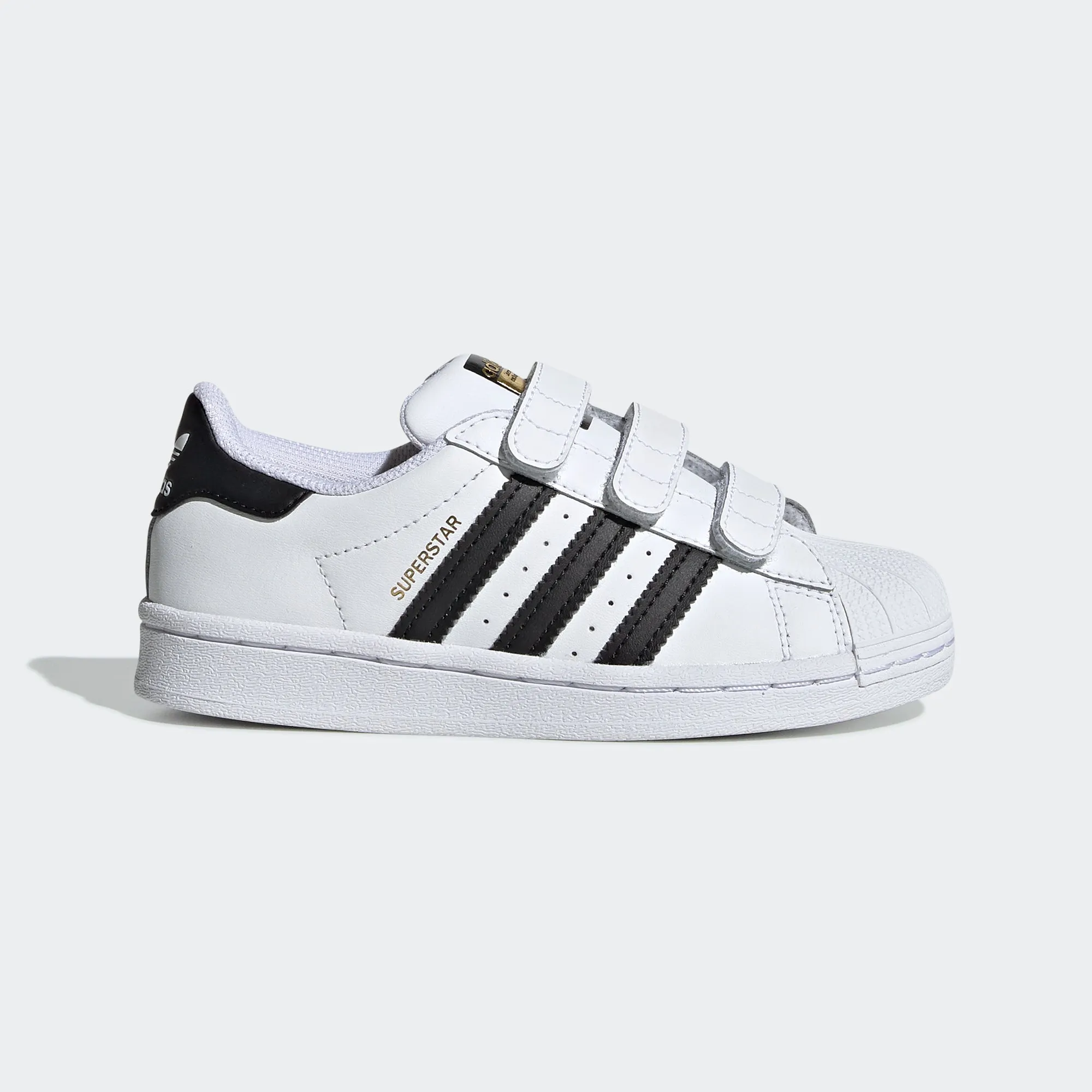 Little Kids adidas Originals Superstar Velcro Shoes White