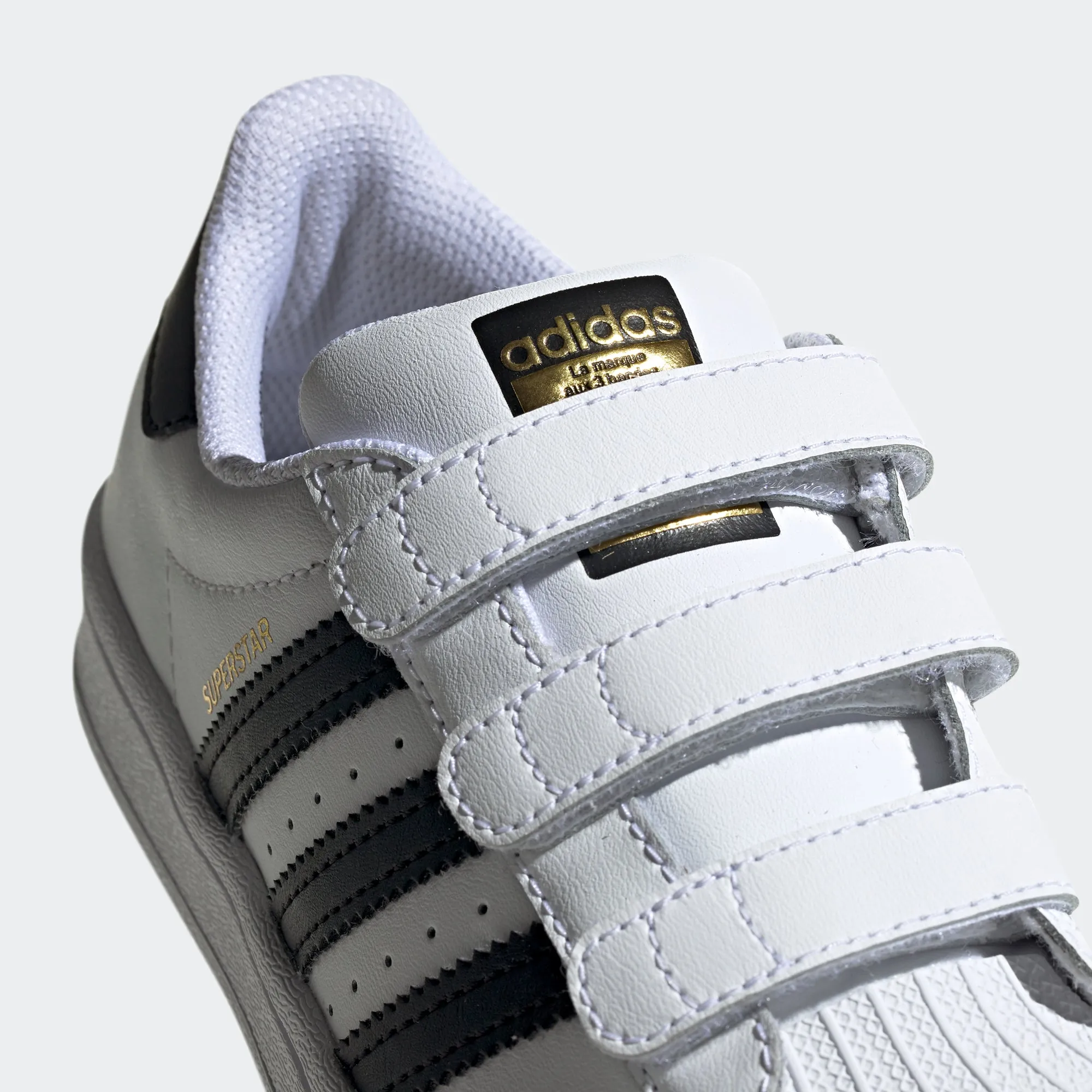 Little Kids adidas Originals Superstar Velcro Shoes White