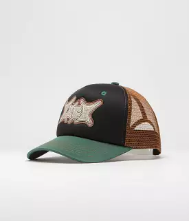 Lo-Fi Static Trucker Cap - Black / Green