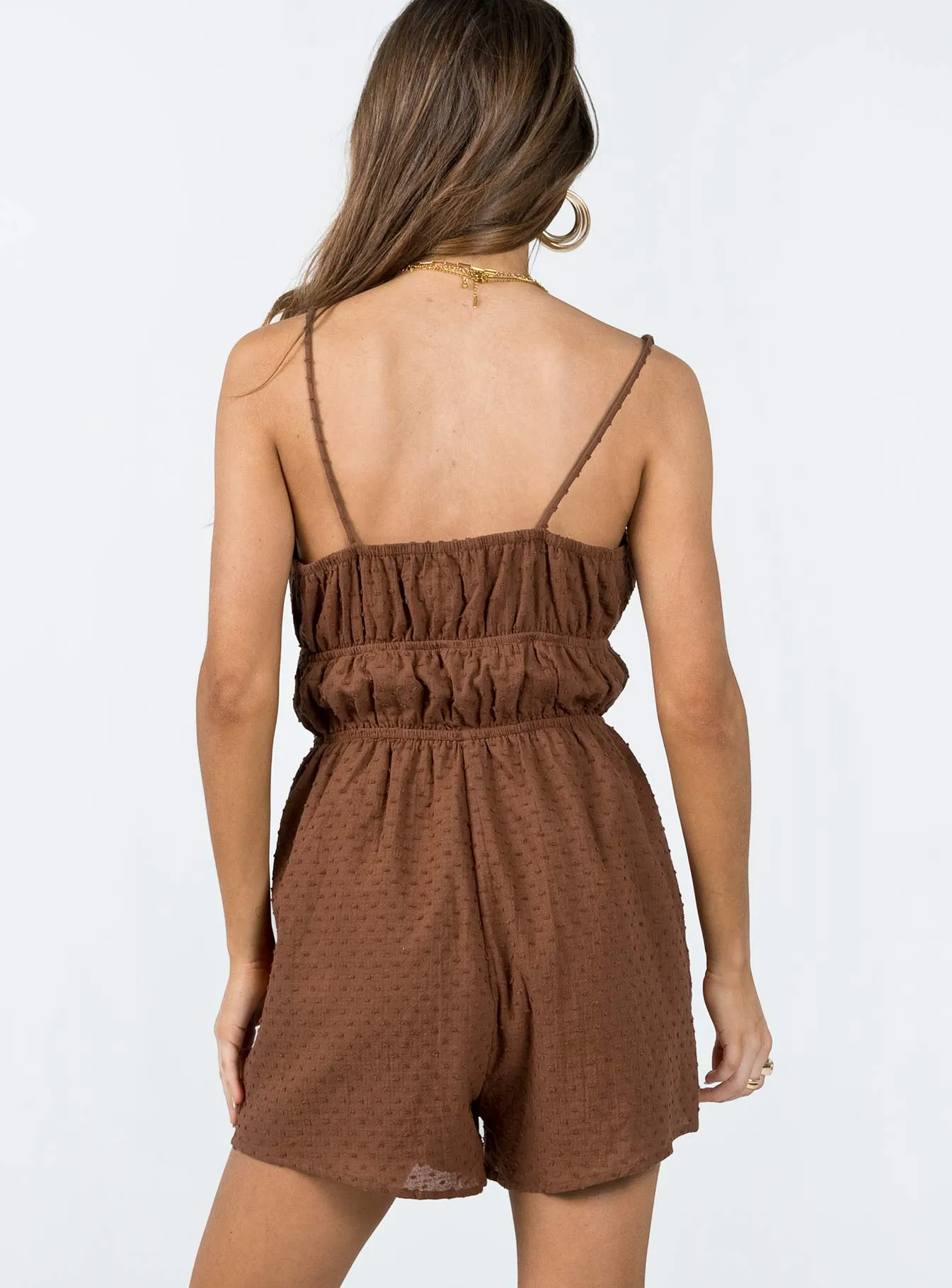 Medora Romper Brown