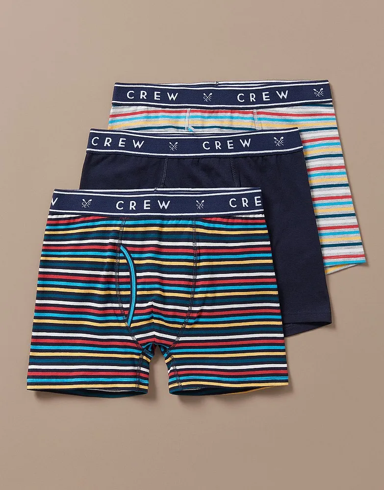 Men's 3 Pack Jersey Boxer from Crew Clothing Company