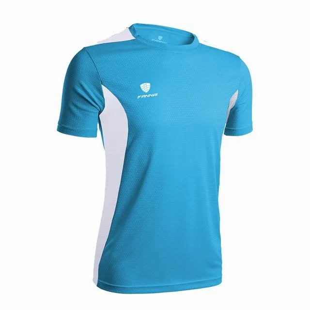 Men's Basketball Soccer Fitness Running Quick Dry Short Sleeve T-Shirt