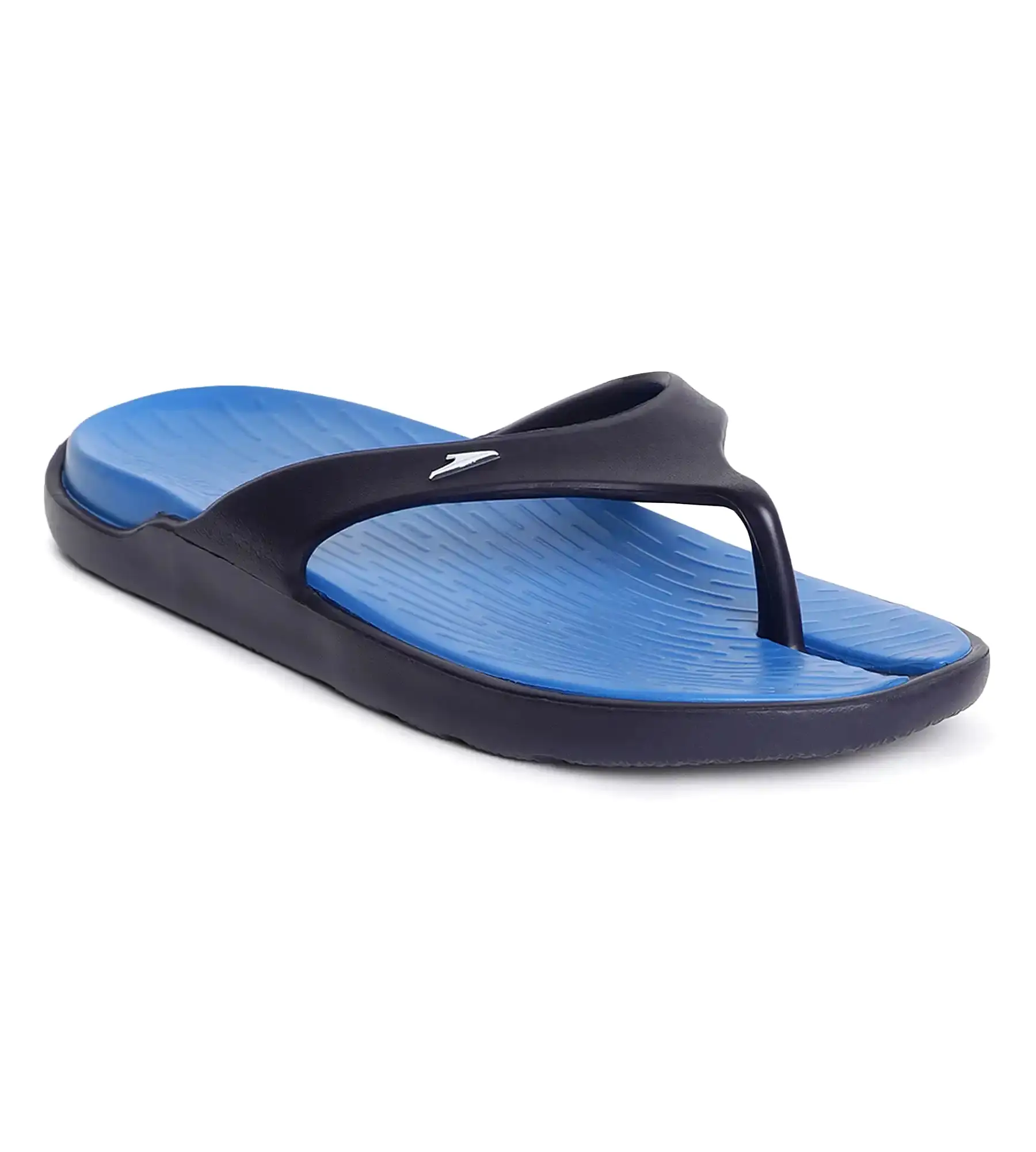 Men's Dual Colour Flip Flops -  Blue Flame & True Navy