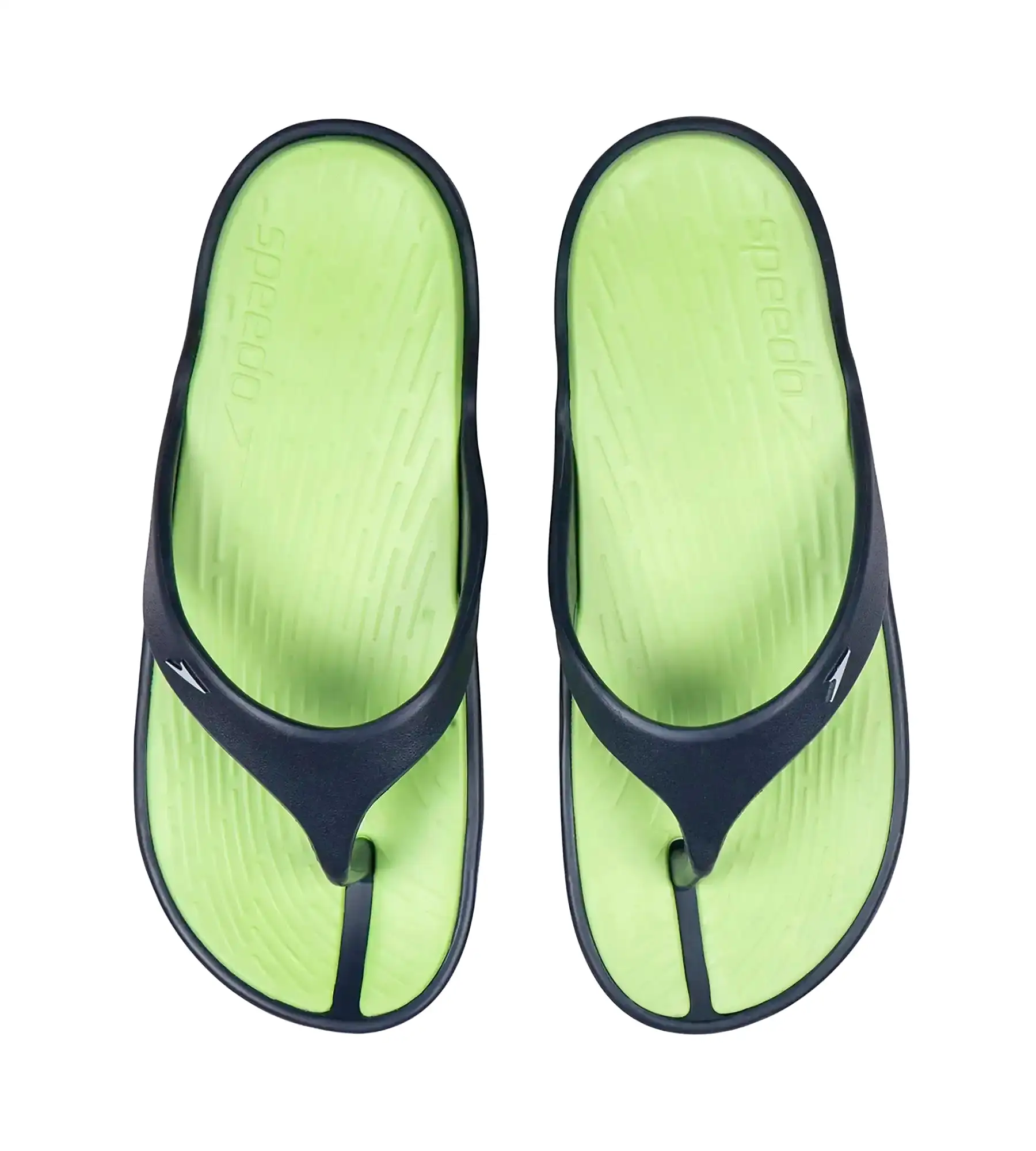 Men's Dual Colour Flip Flops -  Bright Zest & Navy