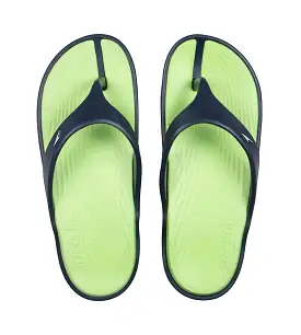 Men's Dual Colour Flip Flops -  Bright Zest & Navy