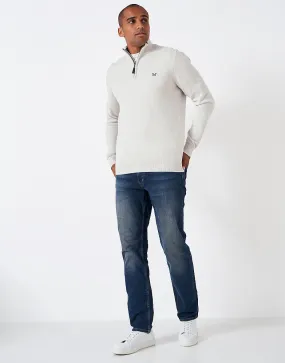 Men's Organic Cotton Classic Half Zip Jumper from Crew Clothing Company