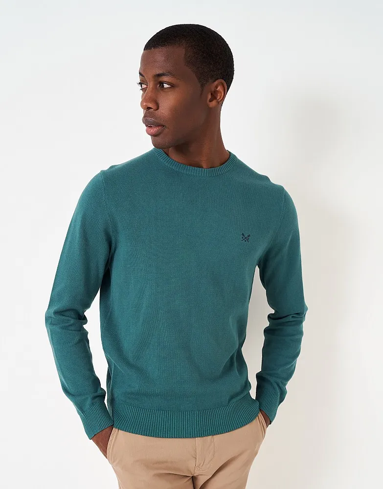 Men's Organic Cotton Crew Neck Jumper from Crew Clothing Company