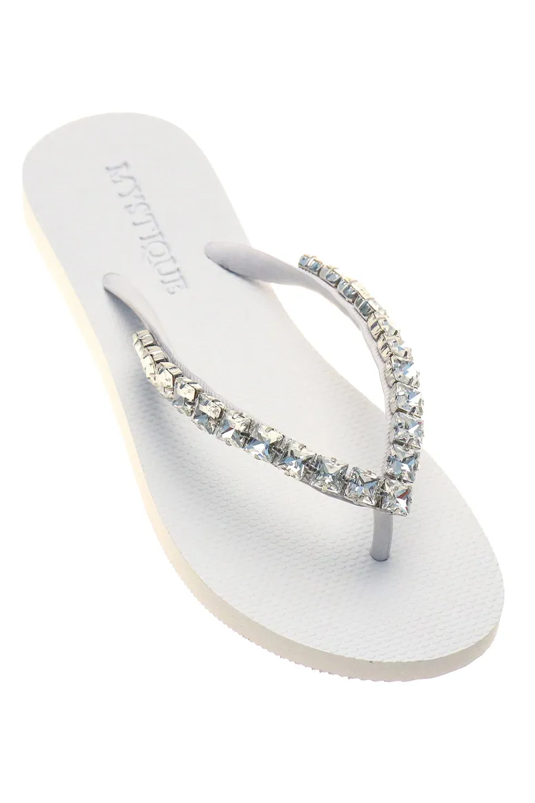 Mystique - Agadir Flip Flops - White/Clear