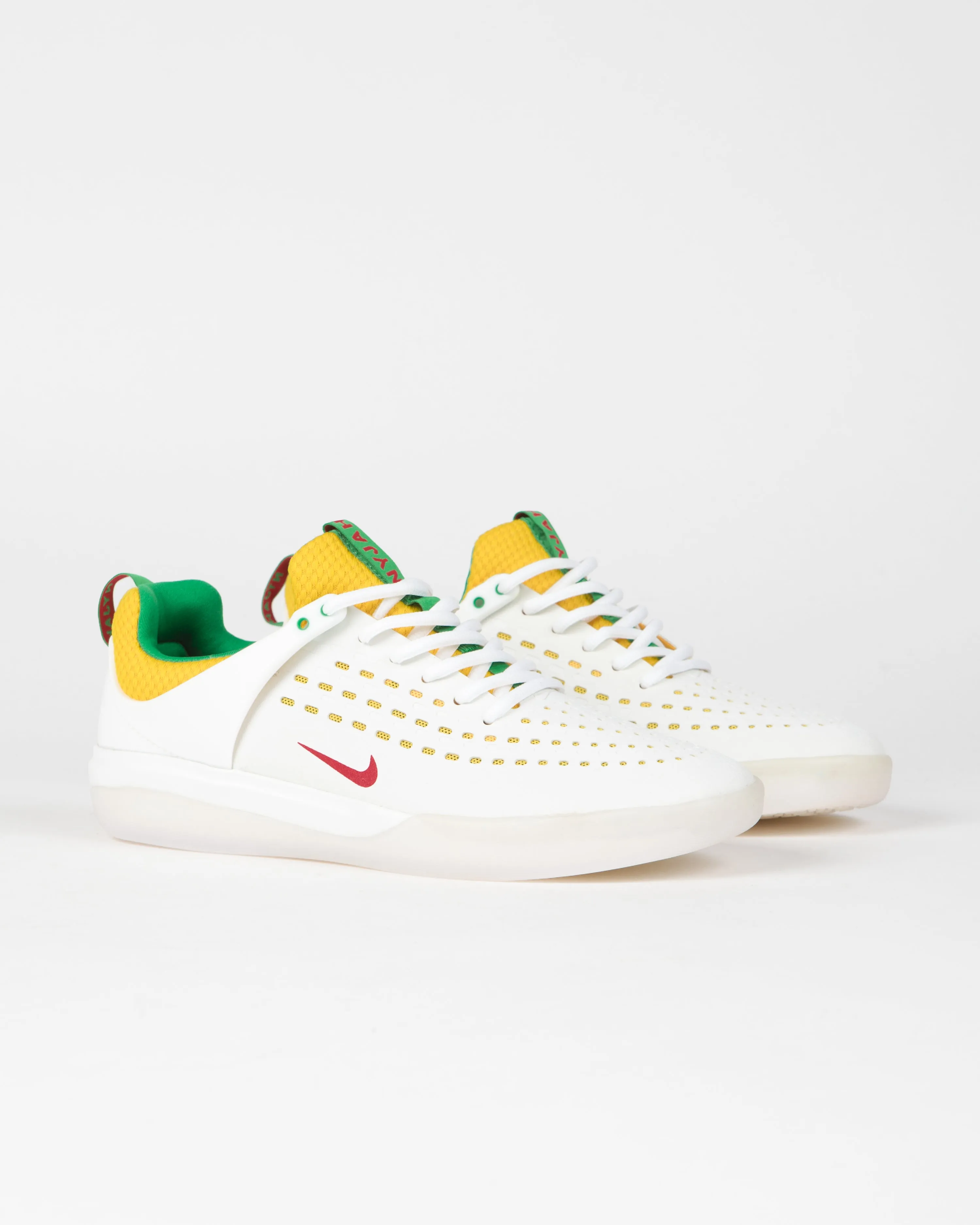 Nike SB Nyjah 3 Premium Shoes - Summit White / Black - Tour Yellow