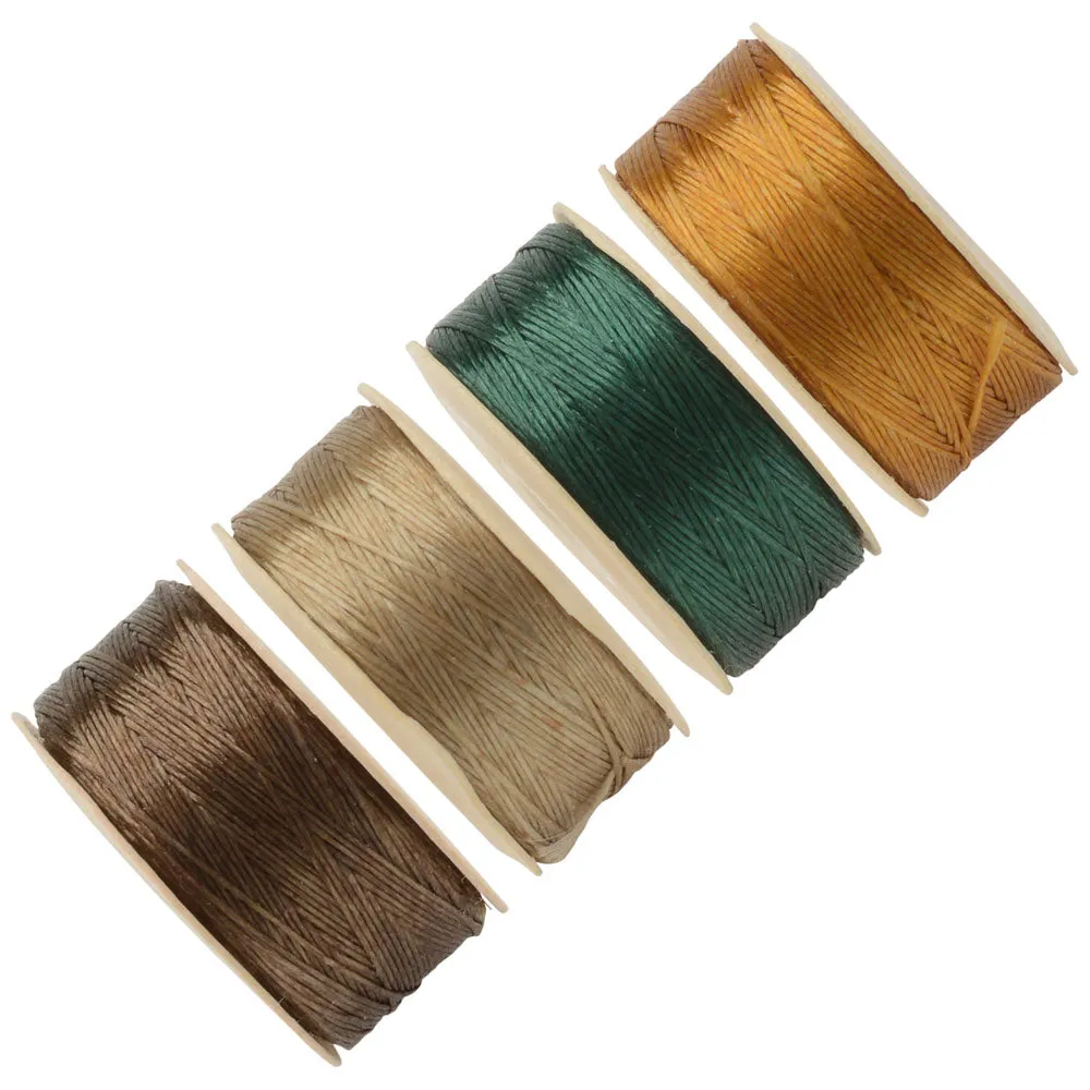 Nymo Nylon Beading Thread, Size D for Delicas, 4 64 Yard (58 Meter) Spool, Dark Earth Tones