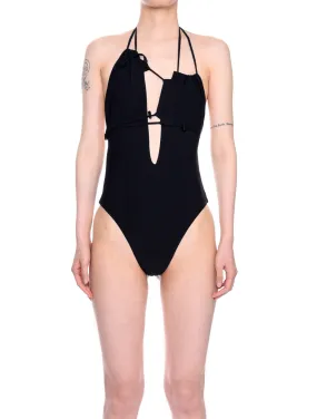 Ottolinger Laced Swimsuit Ink Black