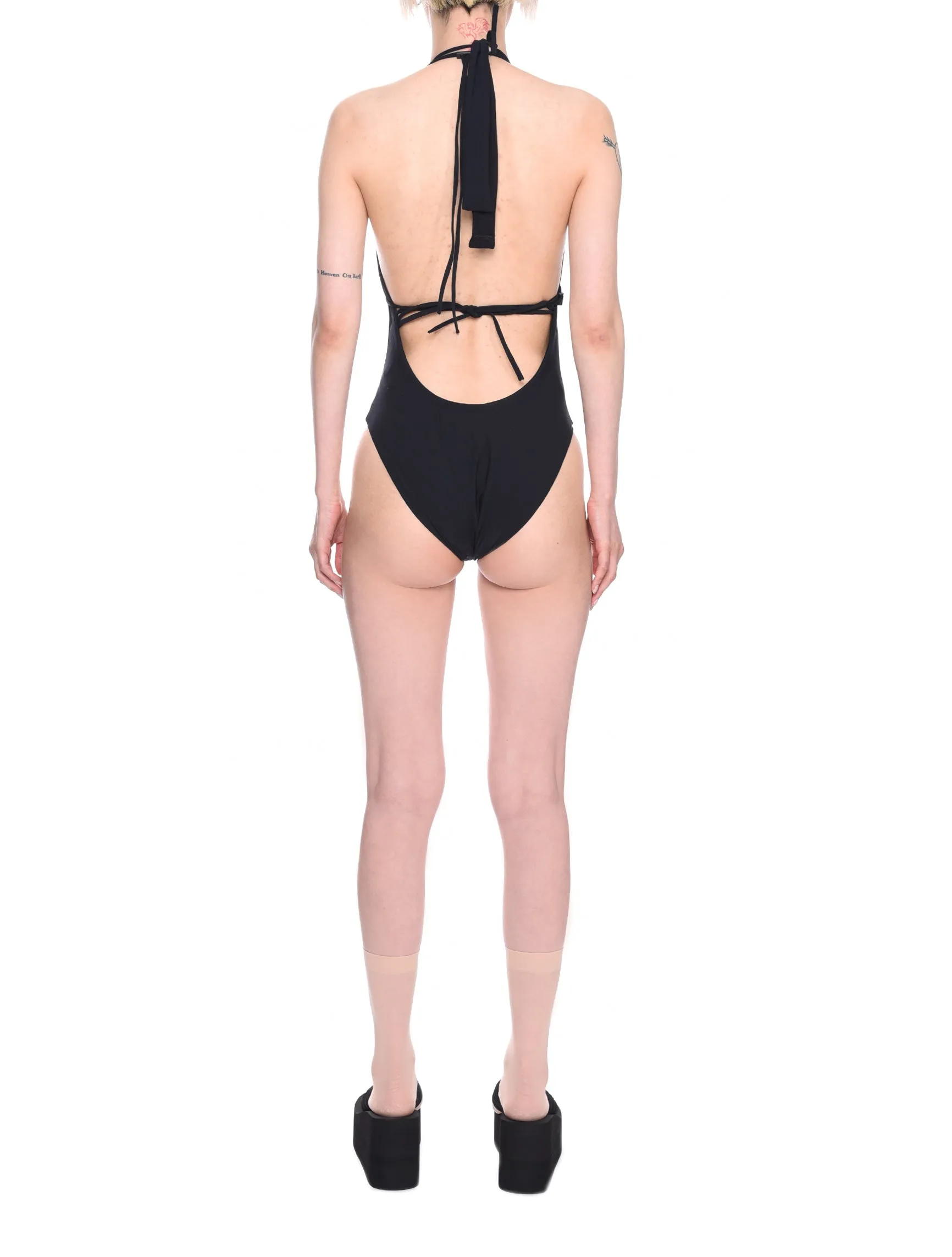 Ottolinger Laced Swimsuit Ink Black