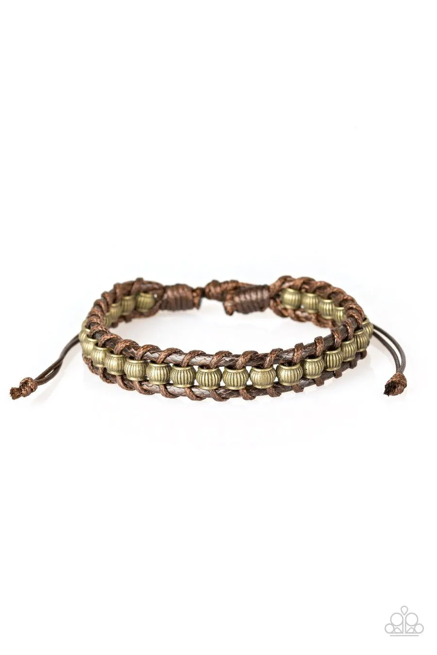 Paparazzi Modern Mariner - Brown - Nautical Inspired Sliding Knot Bracelet