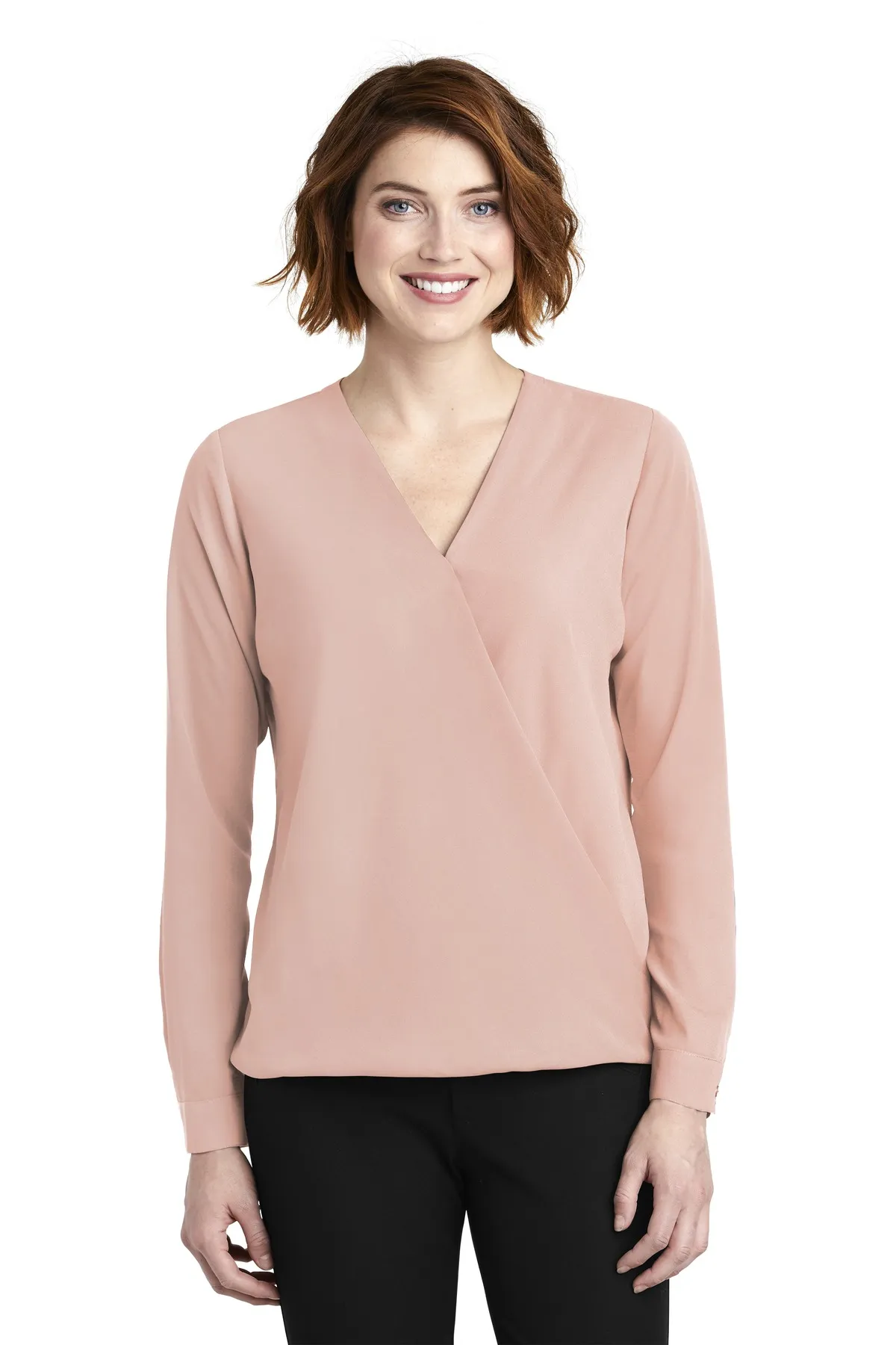 Port Authority Clothing LW702 Port Authority  Ladies Wrap Blouse SKU: LW702