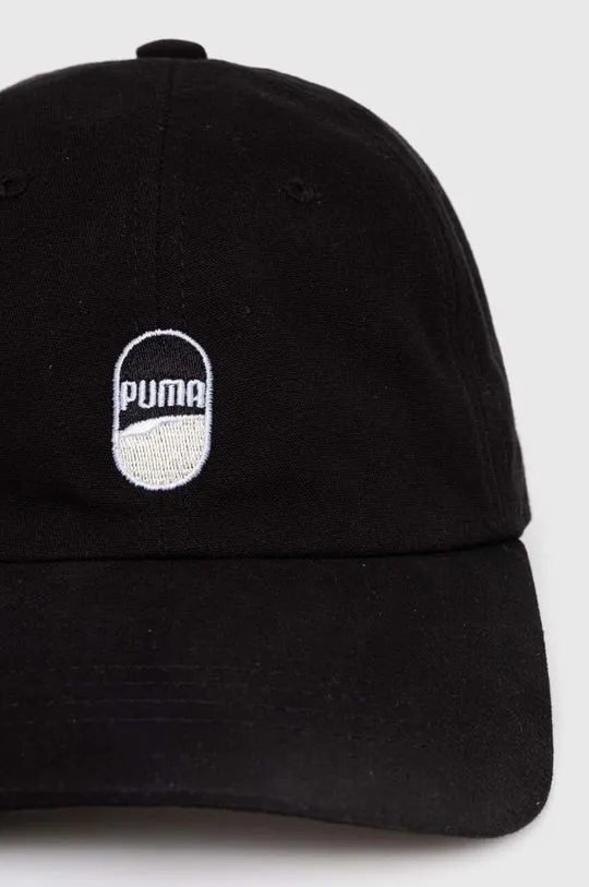 Puma cotton baseball cap Downtown Low Curve Cap black color 025312