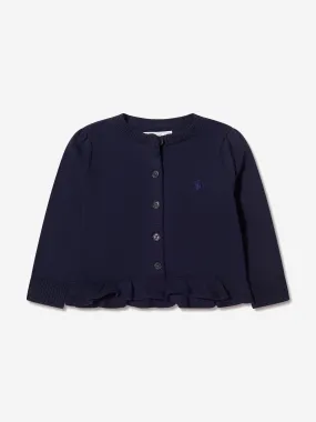 Ralph Lauren Kids - Baby Girls Peplum Cardigan in Navy | Childsplay Clothing