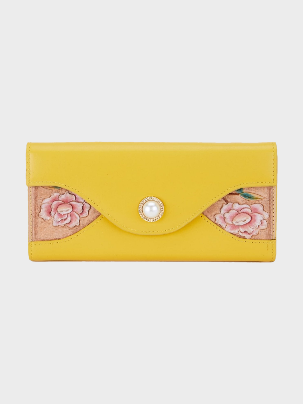 Rose Yellow Continental Wallet