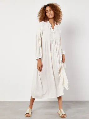 Shimmer Stripe Dobby Shirt Midi Dress | Apricot Clothing