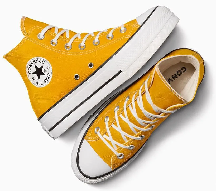 shoes Converse Chuck Taylor All Star Lift Platform Hi - A06506/Yellow/White/Black - women´s