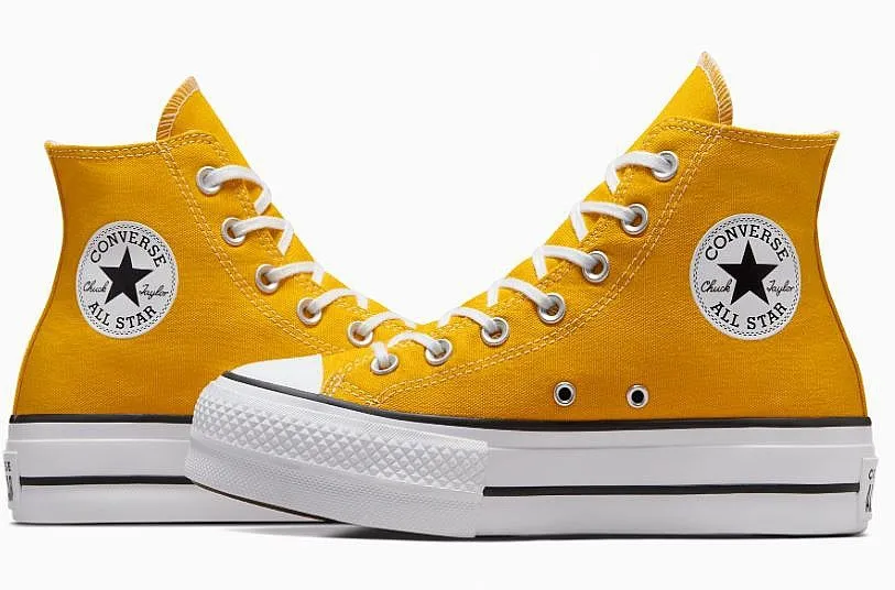 shoes Converse Chuck Taylor All Star Lift Platform Hi - A06506/Yellow/White/Black - women´s