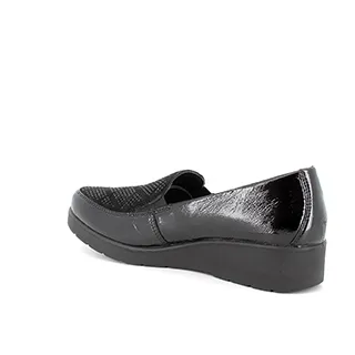 SLIP-ON ENVAL SOFT DONNA IN PELLE NERO 4755200