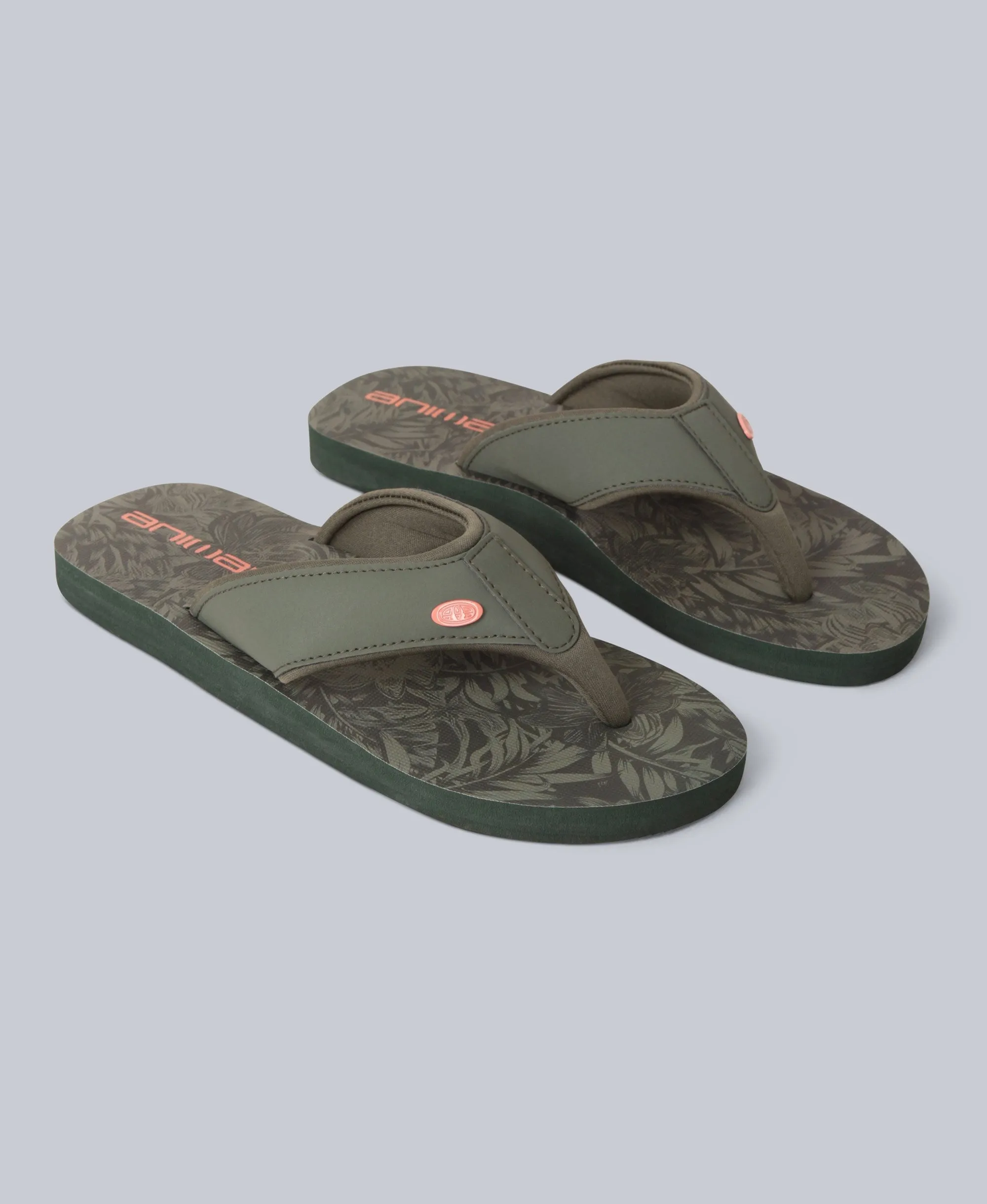 Swish Womens Flip-Flops - Dark Khaki