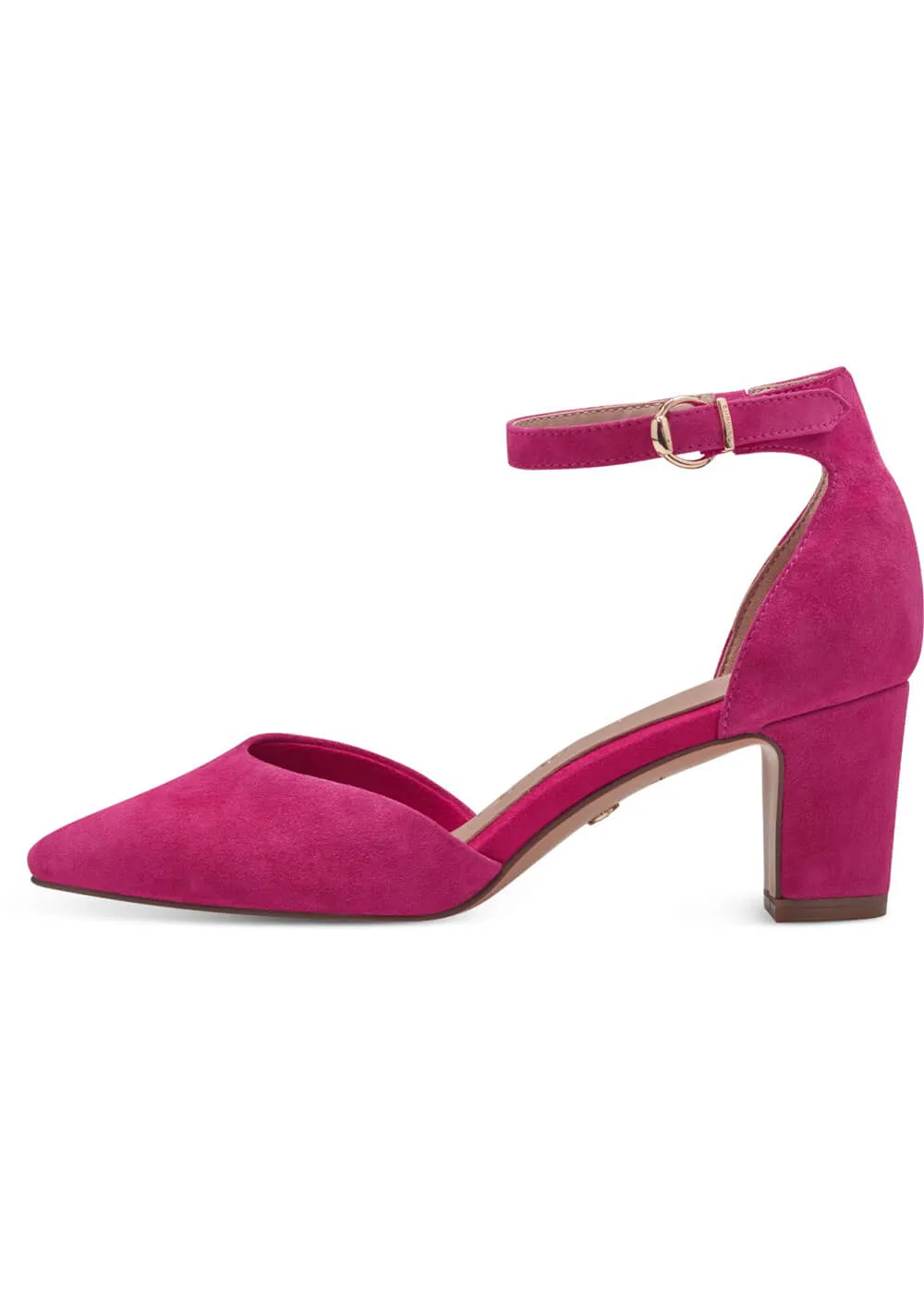 Tamaris May Leather 50's Pumps Fuchsia