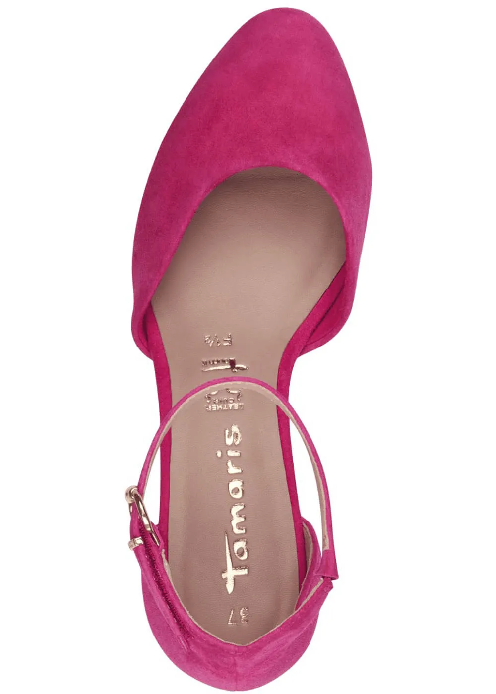 Tamaris May Leather 50's Pumps Fuchsia