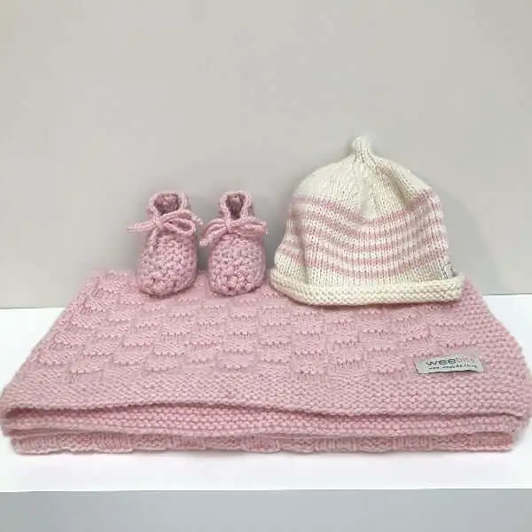 Travel Rug, Beanie & Booties Set