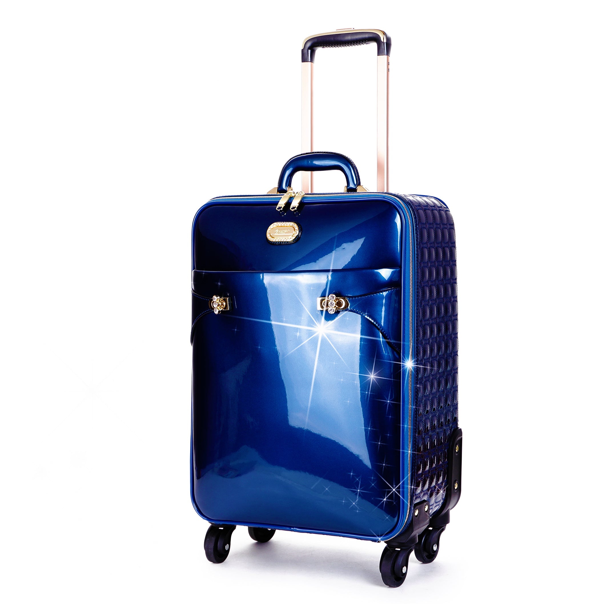 Tri-Star Durable Flexible Carry-On Luggage with Spinning Wheels