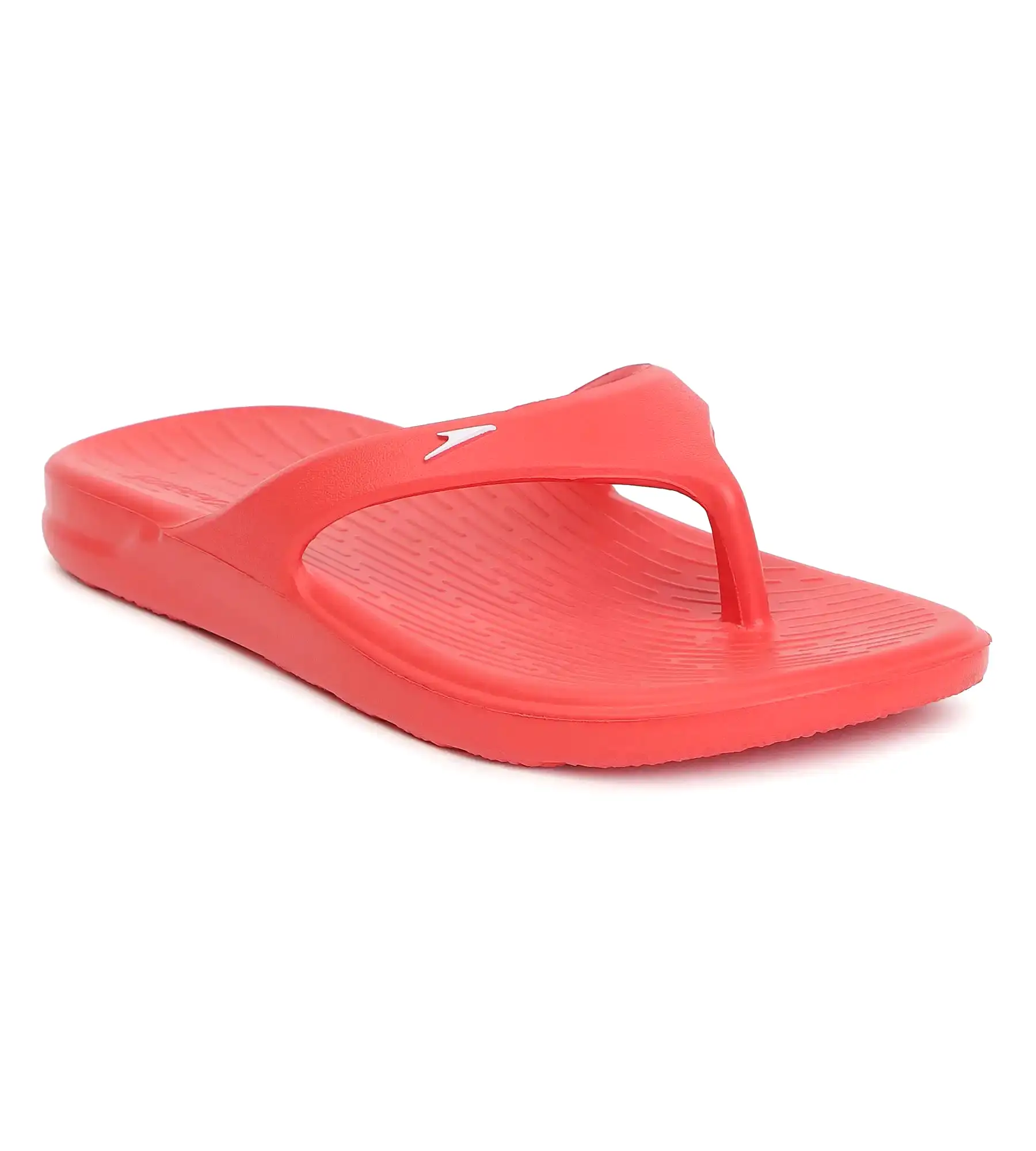 Unisex Junior's Single Colour Flip Flops - Fed Red & White