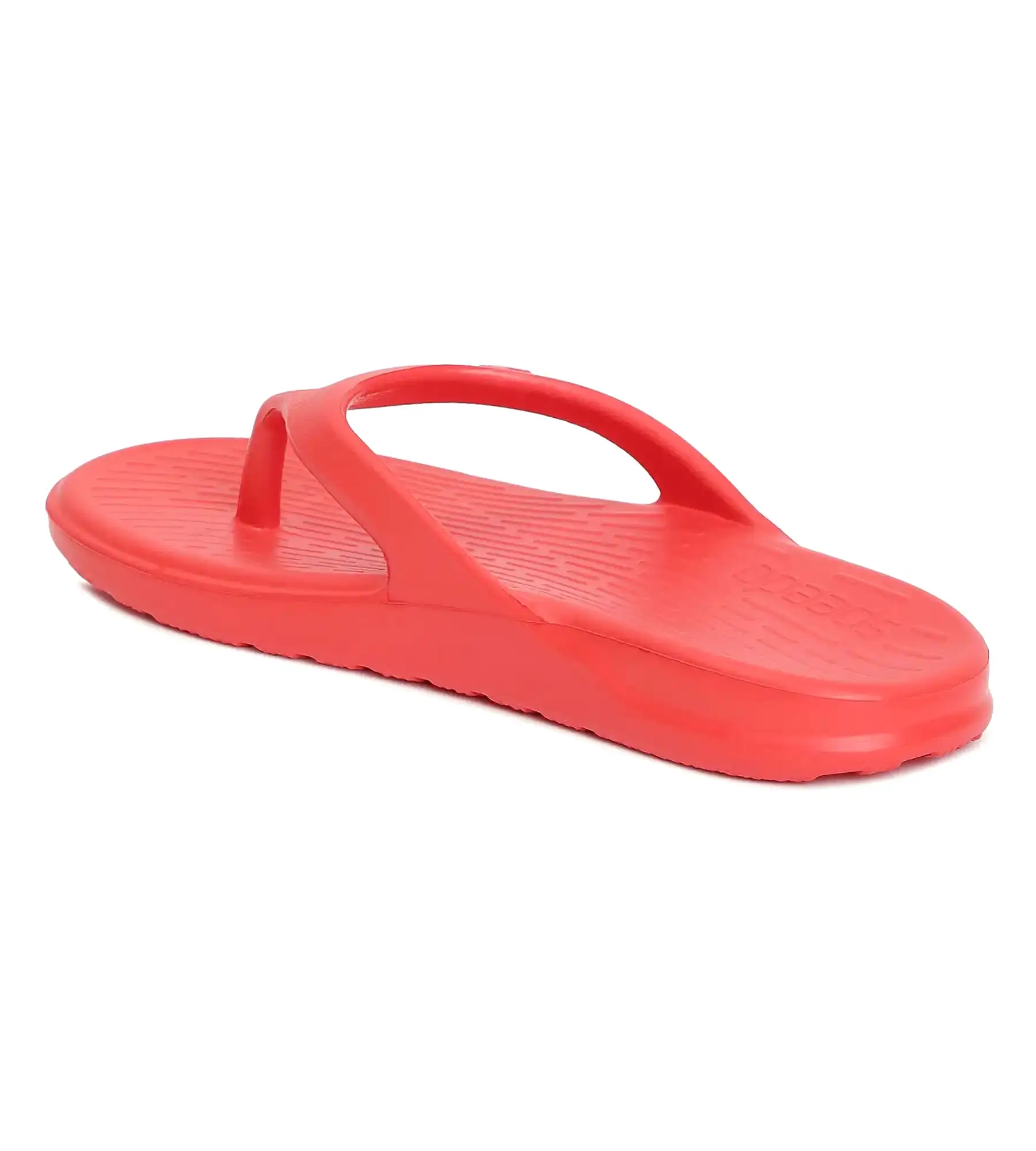 Unisex Junior's Single Colour Flip Flops - Fed Red & White