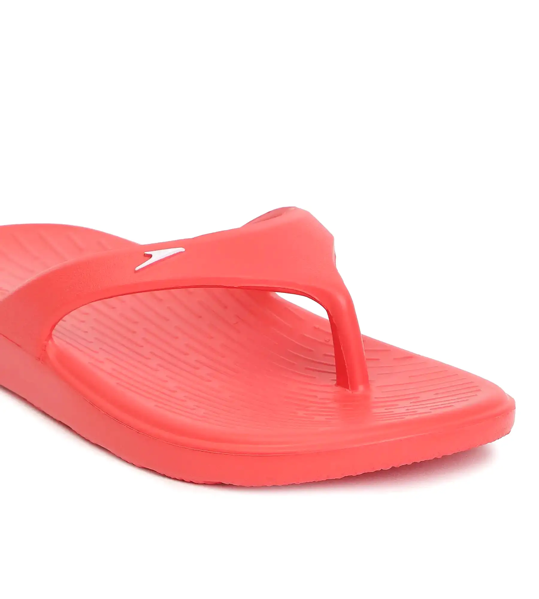 Unisex Junior's Single Colour Flip Flops - Fed Red & White