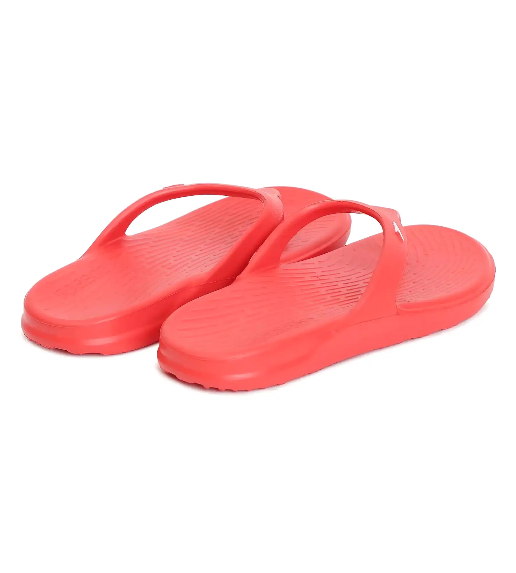 Unisex Junior's Single Colour Flip Flops - Fed Red & White