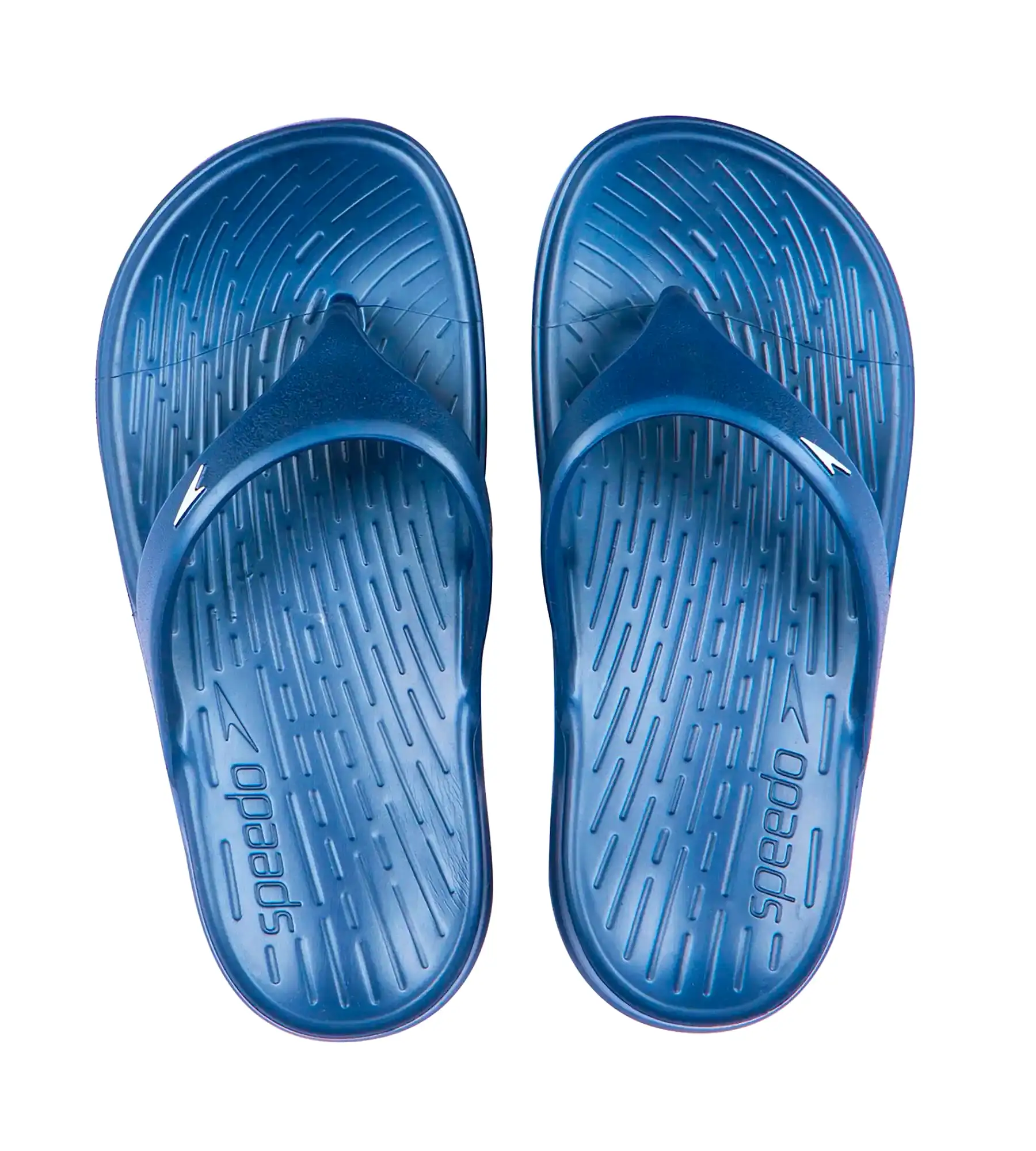 Unisex Junior's Single Colour Flip Flops - Navy & White